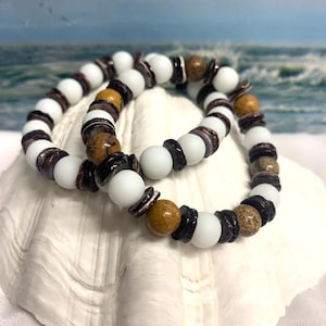 Sea Glass Shell Bracelets Beach