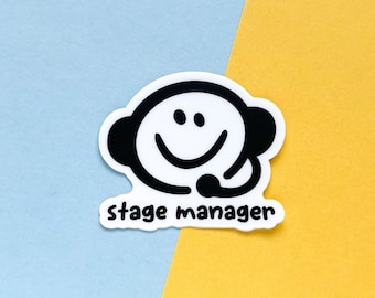 Stage Manager Cartoon Sticker