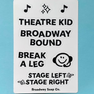 Broadway Theatre Kid Sticker Sheet
