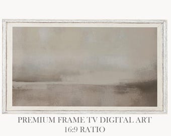 Minimalist Tan Beige Painting 4K Samsung Frame TV Art Japandi Living Room Bedroom Digital Textured Canvas Hisense TCL Nxtframe Art Mode LG