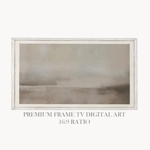 Minimalistisch bruinbeige schilderij 4K Samsung Frame TV Art Japandi woonkamer slaapkamer digitaal getextureerd canvas Hisense TCL Nxtframe kunstmodus LG