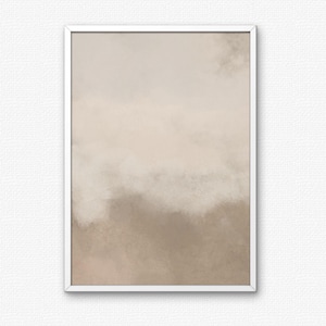 Beige Abstract Printable Wall Art Neutral Landscape Print Instant Download Beige and Tan Tones Modern Minimalist Decor Soft Wabi-Sabi Art