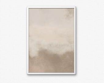 Beige Abstract Printable Wall Art Neutral Landscape Print Instant Download Beige and Tan Tones Modern Minimalist Decor Soft Wabi-Sabi Art