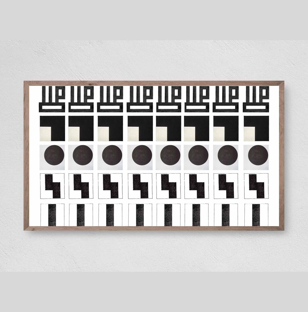 Samsung TV Frame Black Vintage Collage Mid Century Modern Etsy