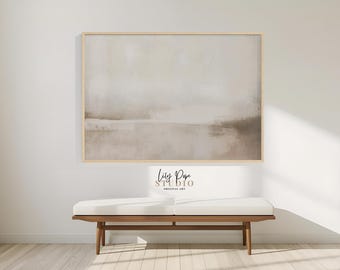 Minimalist Abstract Landscape Printable Painting Scandi Decor Artwork Neutral Interior Modern Wall Art Poster Original Art Print by Artist