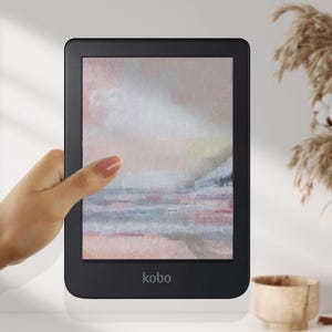 Protector de pantalla a color para eReader Kobo, pintura de amanecer pastel, pantalla de bloqueo, Kobo Libra, Clara, Bookish, Booktok, regalo para amantes de los libros, fondo de pantalla