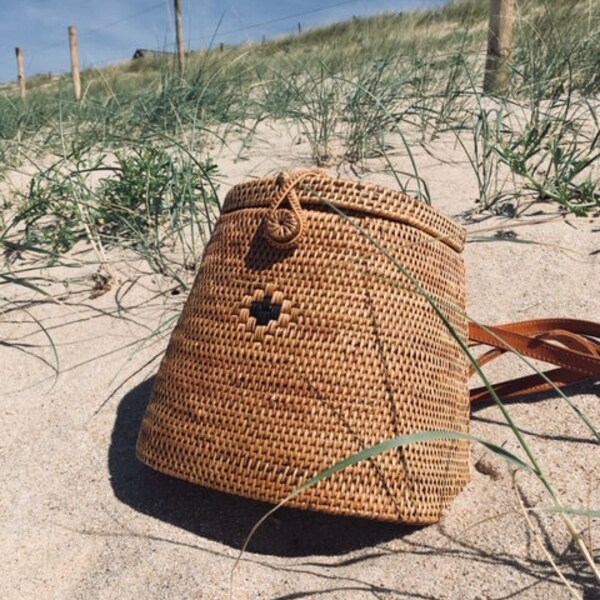 Sac à dos en rotin de Bali