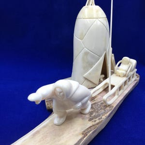 Vintage BIG Inuit Sculpture, Chukchi Art, Old Eskimo Inuit Carving, Gift Idea