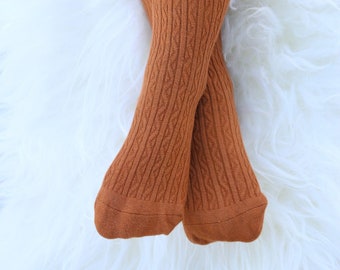 mustard tights baby girl