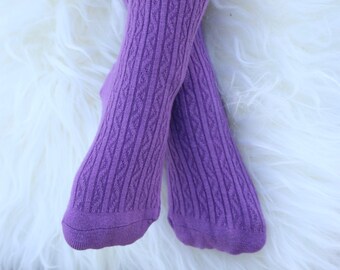 baby girl cable knit leggings