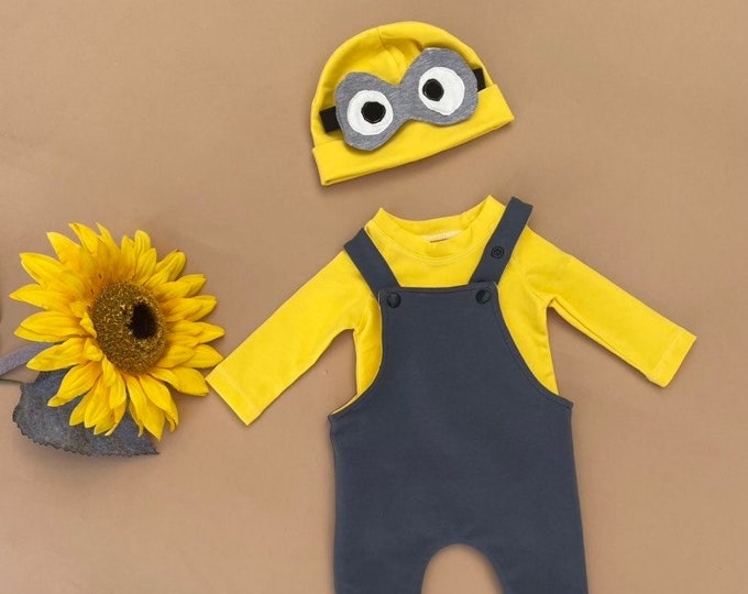Minions Costume for Kids, Minions Adult Top and Hats, Minion Birthday