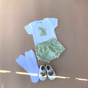 Easter outfit, Girls&#39; Easter Outfit, Easter bummies, Spring and summer girls&#39; outfit