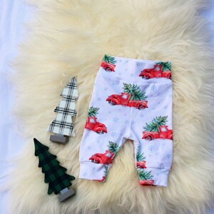Christmas Tree Truck Joggers, First Christmas outfit, Hipster christmas
