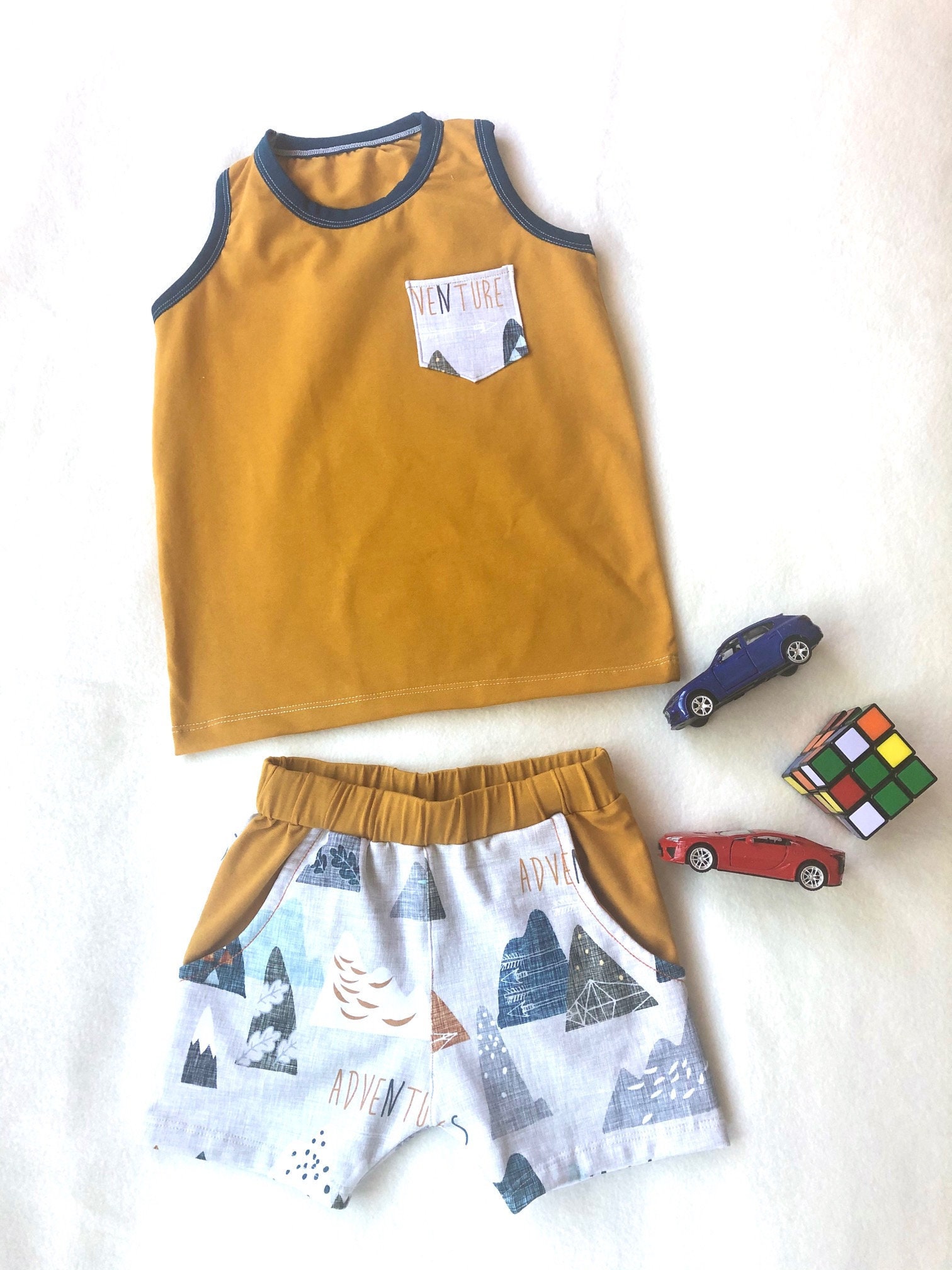 Baby Boy Summer set Toddler Boy Tank Top y shorts Boys Etsy