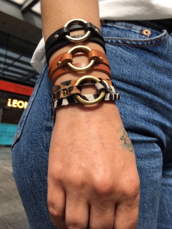 Ladies Leather Wrap Bracelet Love Hope Peace Affirmation Jewellery Simple Beautiful Gift Incredible Value Hand Made in London Etsy Australia