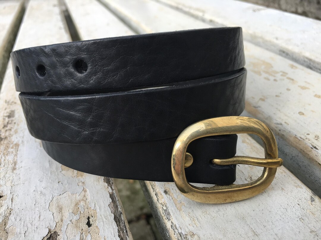 Women's Black Leather Belt, Italian Leather Women's Belt, Genuine ...