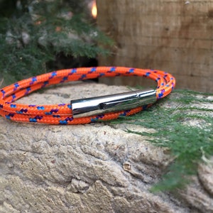 Sailing Rope Bracelet, Double Wrap, Stainless Steel Clasp