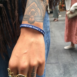 Leather Affirmation Bracelet, I Am Bracelet, Motivational Gift Jewelry, Affirmation Gift for Her, Inspiring Quote Bracelet, I Am Loved Gift