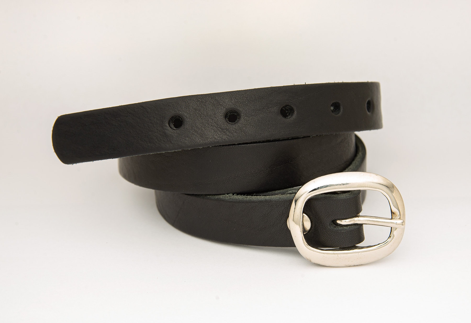 Genuine Leather Ladies Belt Made With Black Italian Luxury Cow Etsy UK