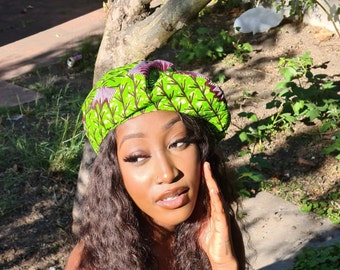 Green Beret - Ankara Beret Green Beret UK Military Fashion Retro Vintage Beret - Summer Hat