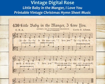 Baby In The Manger Etsy