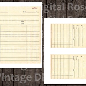 Vintage Printable Large Receipts Assorted Blank Unused Sales Receipts ...