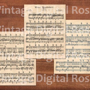 Winter Wonderland Printable Vintage Christmas Sheet Music Carol - Etsy Winter Wonderland Printable Vintage Christmas Sheet Music Carol - Etsy