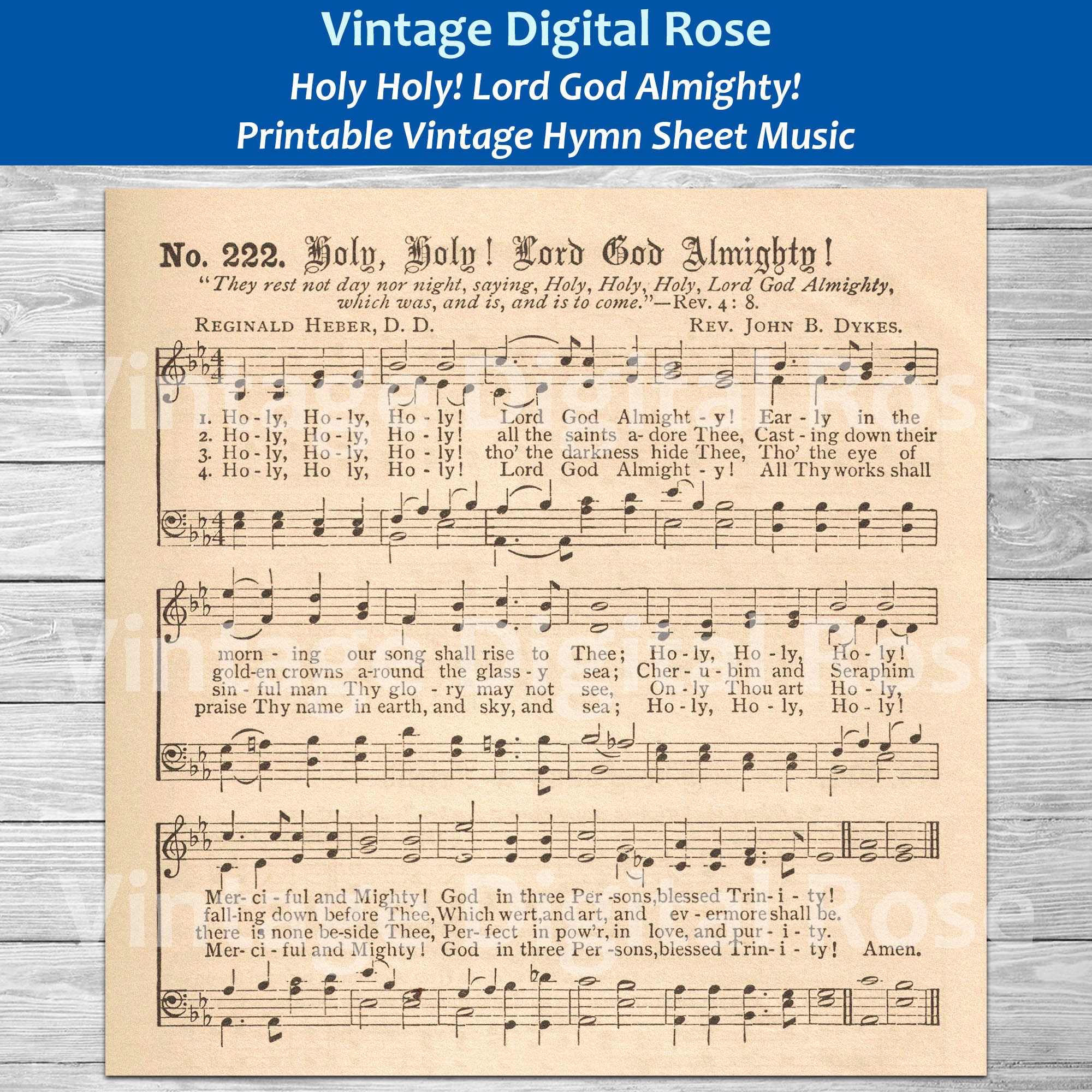 Holy, Holy! Lord God Almighty! Printable Vintage Gospel Hymn Sheet Music - Etsy holy-holy-lord-god-almighty-printable-vintage-gospel-hymn-sheet-music-etsy