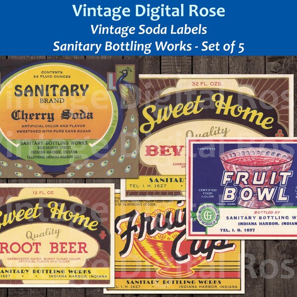 Vintage Soda Labels - Etsy