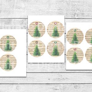Printable Christmas Ornament Tags With Vintage Christmas Carols ...
