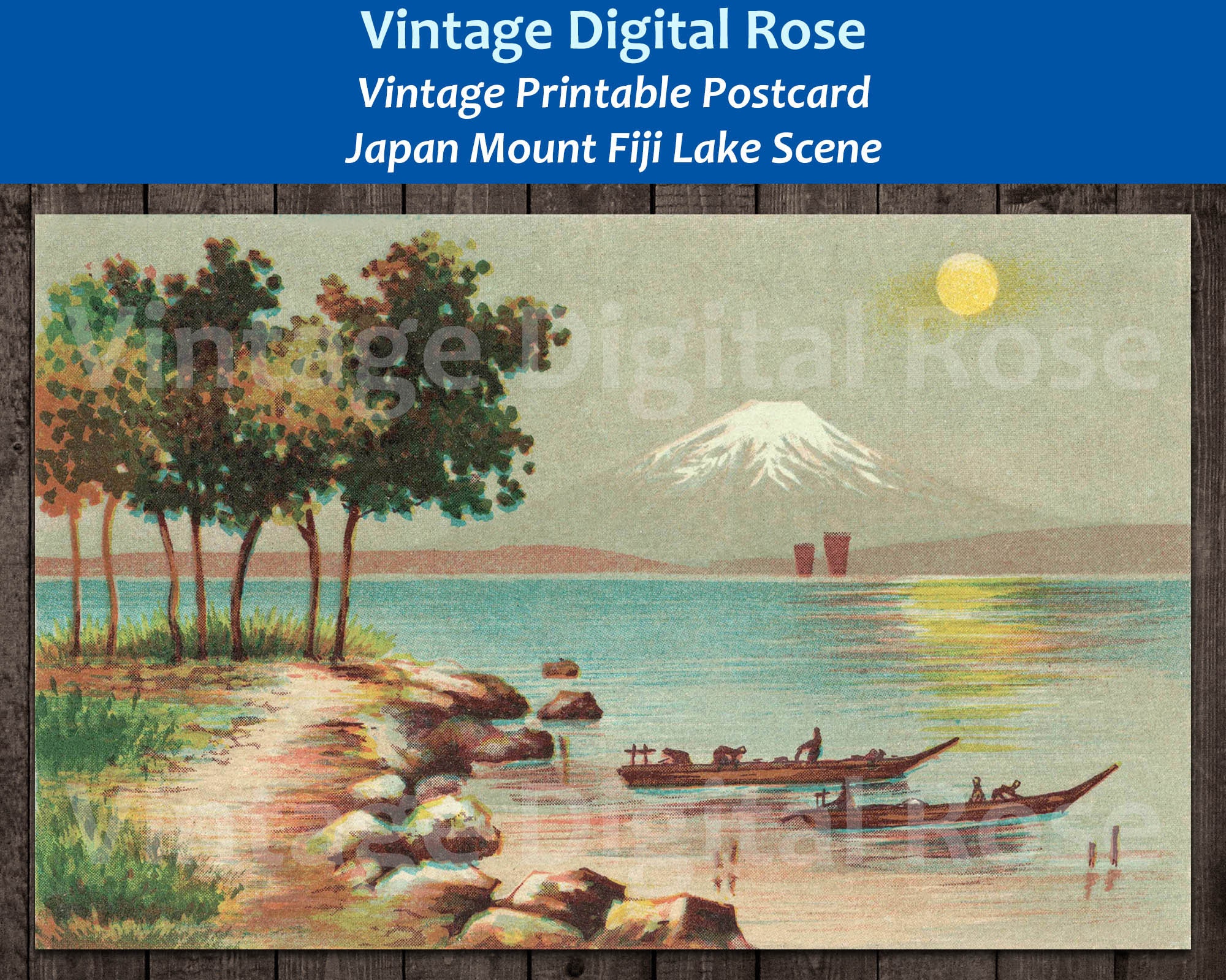 Antique Japanese Postcards - Etsy