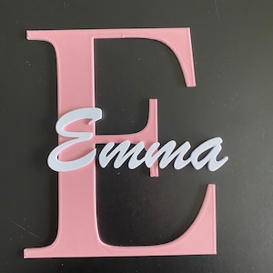Letter+Name Wall Decoration Children&#39;s Room