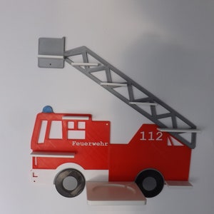 Tonie Wall Shelf Fire Engine Suitable for Toniebox, Tonies, Tonie