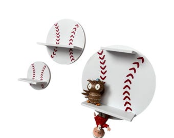 Mini 3-piece baseball set as Tonie shelf Toniebox Tonie extension - extension shelf - children's room - Tonie shelf - Tonie Shelf