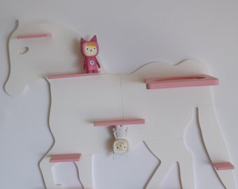 Caballo en blanco/rosa como estantería Tonie Caja de música Tonie Toniebox, Toniebox 2, Toniebox2