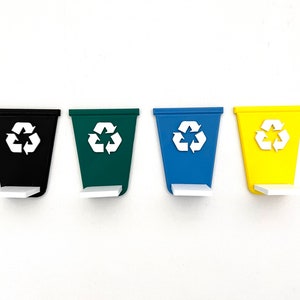 Set of 4 garbage cans suitable for Tonie figures Toniebox Tonie