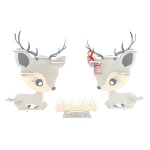 Deer set &quot;Line&quot; suitable for the Toniebox & Toniefigures, Tonieregal