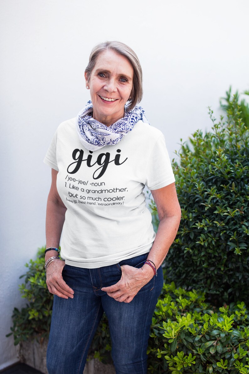 Gigi Definition Grandmother Shirt Grandparents Gift Etsy