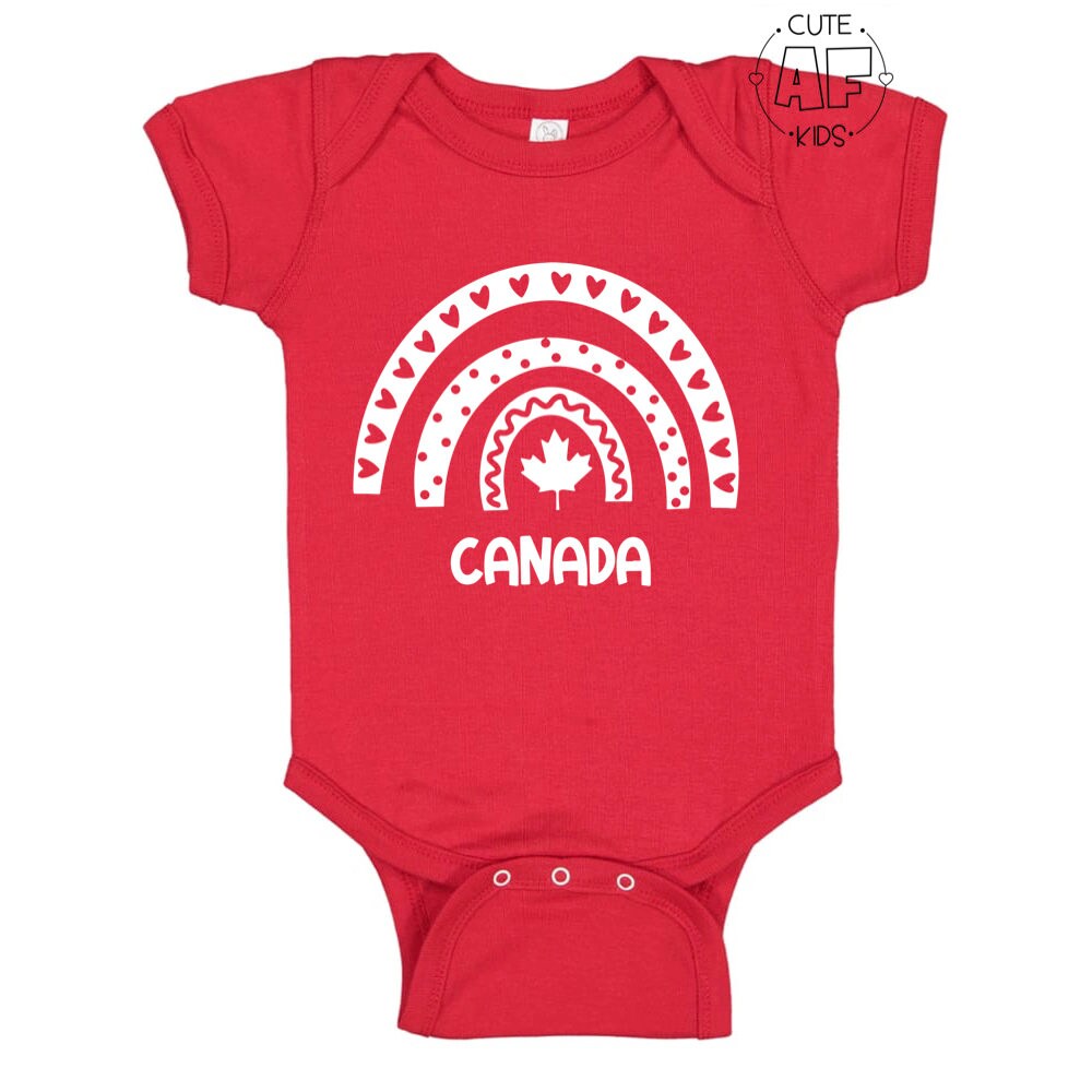 Canada Canada Day Baby short sleeve bodysuit Toddler Etsy