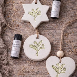 Botanical Clay Essential Oil Diffuser: Aromatherapy Car Fragrance