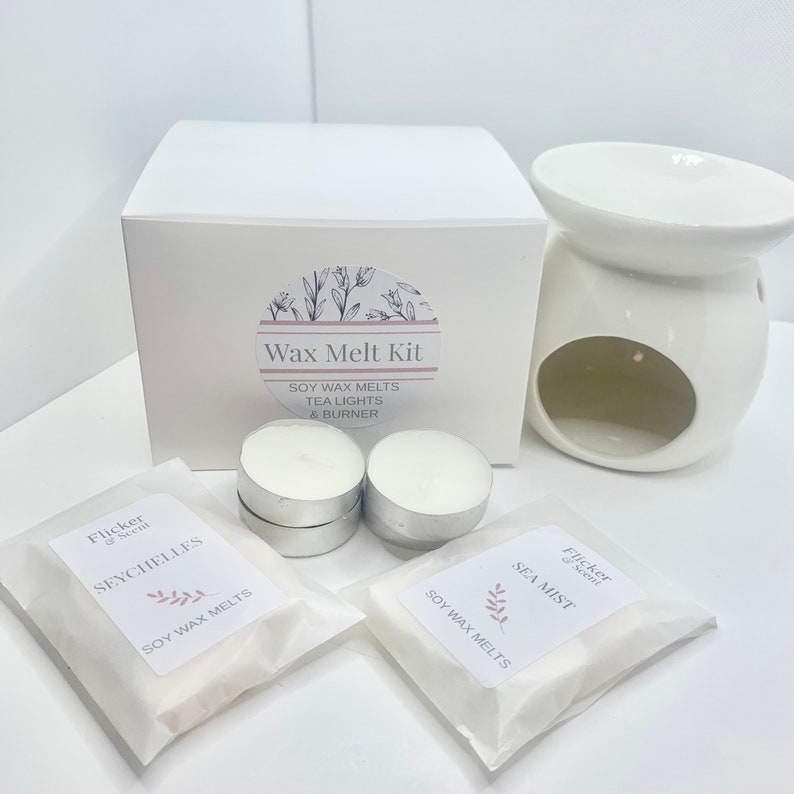 Wax Melt Gift Set Wax Melt Burner Tea Lights Soy Wax Melts Etsy UK