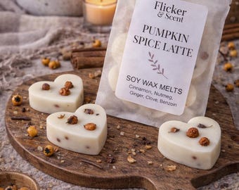 Pumpkin Spice Latte Wax Melts: Autumn Scented Soy Melts