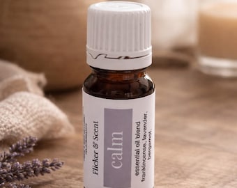 Calm Essential Oil Blend | Lavender, Frankincense, Bergamot for Stress Relief