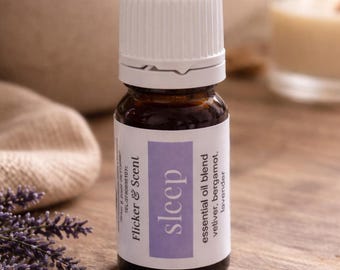 Sleep Essential Oil Blend | Deep Sleep Aromatherapy | Lavender Vetiver Bergamot | Bedtime Oil | Relaxation Gift | Diffuser Oil