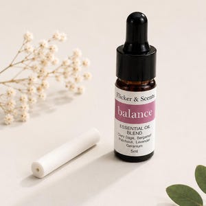 Wooden Car Diffuser Refill Kit | Replacement Absorbent Wick & 5ml Essential Oil Blend | Natural Aromatherapy Car Freshener
