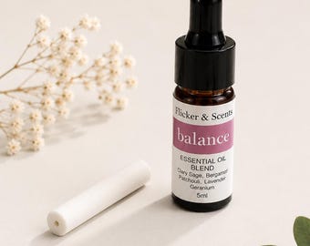 Wooden Car Diffuser Refill Kit | Replacement Absorbent Wick & 5ml Essential Oil Blend | Natural Aromatherapy Car Freshener