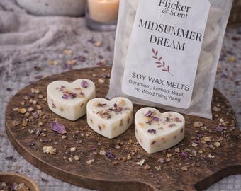 Midsummer Dream Wax Melts, Floral Citrus Essential Oil Blend, Summer Fragrance for your home