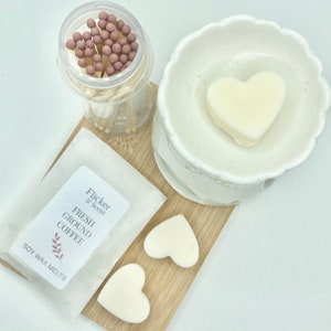 Fresh Ground Coffee Wax Melts,  Handmade Soy Wax Melts, Strong Scent, Natural Soy Wax, Vegan, Eco Friendly