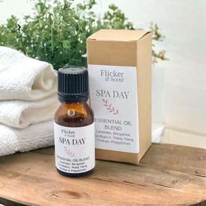 Spa Day Essential Oil Blend: Aromatherapy Diffuser Oil,  2 sizes 5ml or 15ml