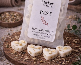 Rest Aromatherapy Soy Wax Melts: Lavender, Cedarwood & Botanicals